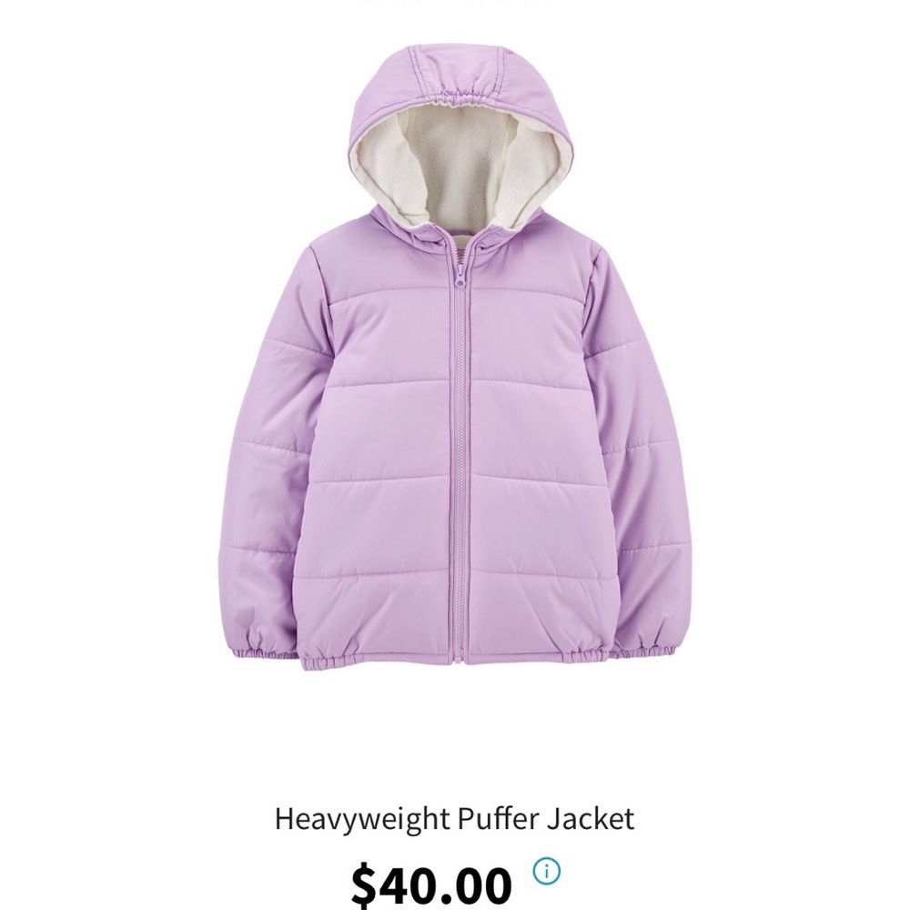 Carters toddler puffer coat